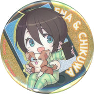 Chikuwa - Saitou Ena - Badge - Gashapon Kuji - Yurucamp Assort (C Prize) - Yurucamp (Bandai)
