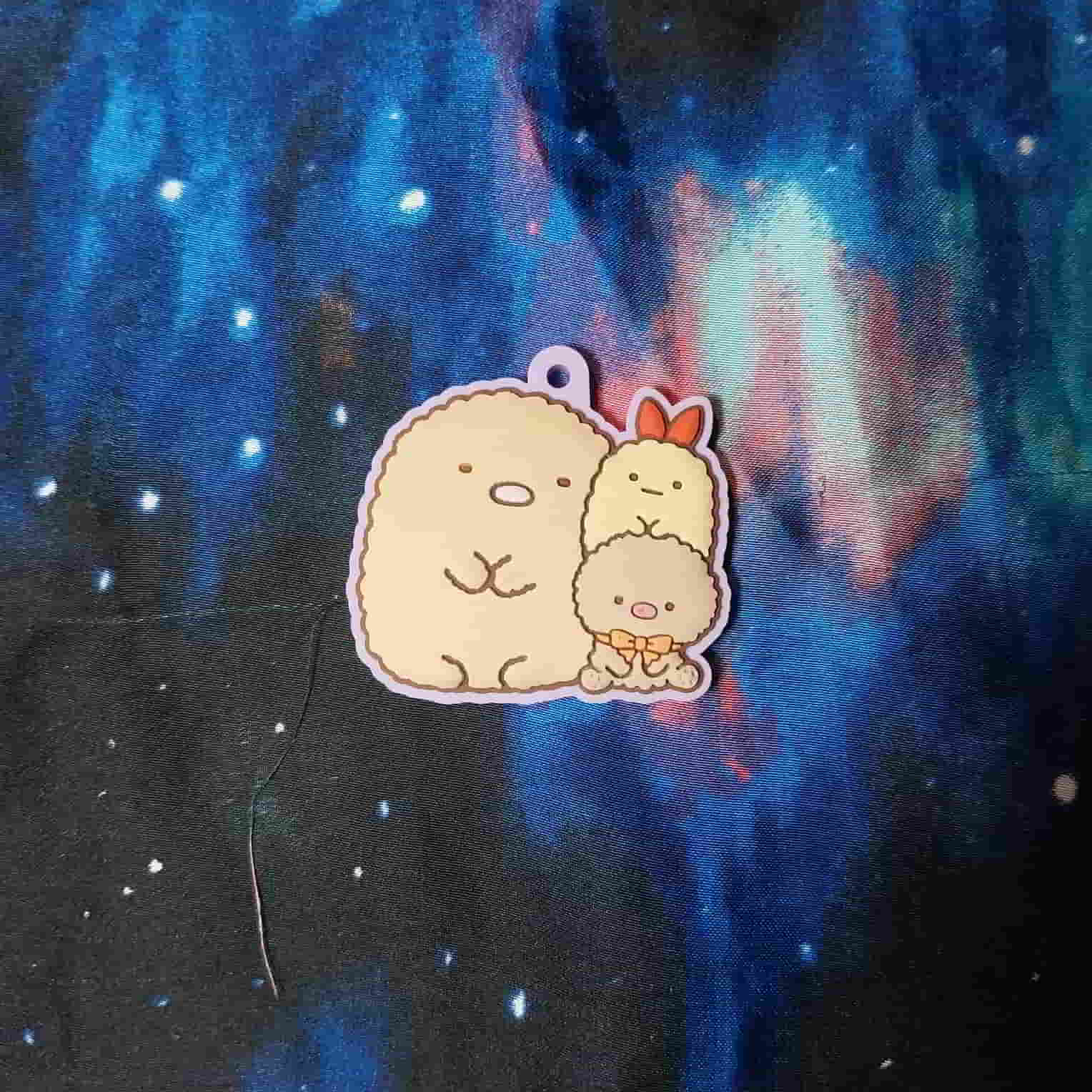 Ebifurai No Shippo - Tonkatsu - Bandai Shokugan - Pukkuri Rubber Mascot Gummi - Rubber Mascot - Sumikko Gurashi Pukkuri Rubber Mascot Gummi (8) - Tonkatsu x Nuigurumi - Sumikko Gurashi (Bandai)