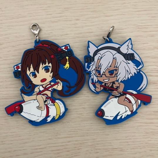 Musashi - Yamato - Ichiban Kuji Premium - Kyun-Chara Illustrations - Rubber Strap - Kantai Collection ~KanColle~ (Banpresto)